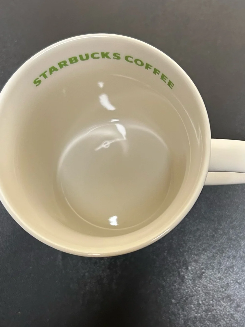 Starbucks White Ceramic Mug with Green, Yellow, Blue, Pink Dot Pattern Vintage
